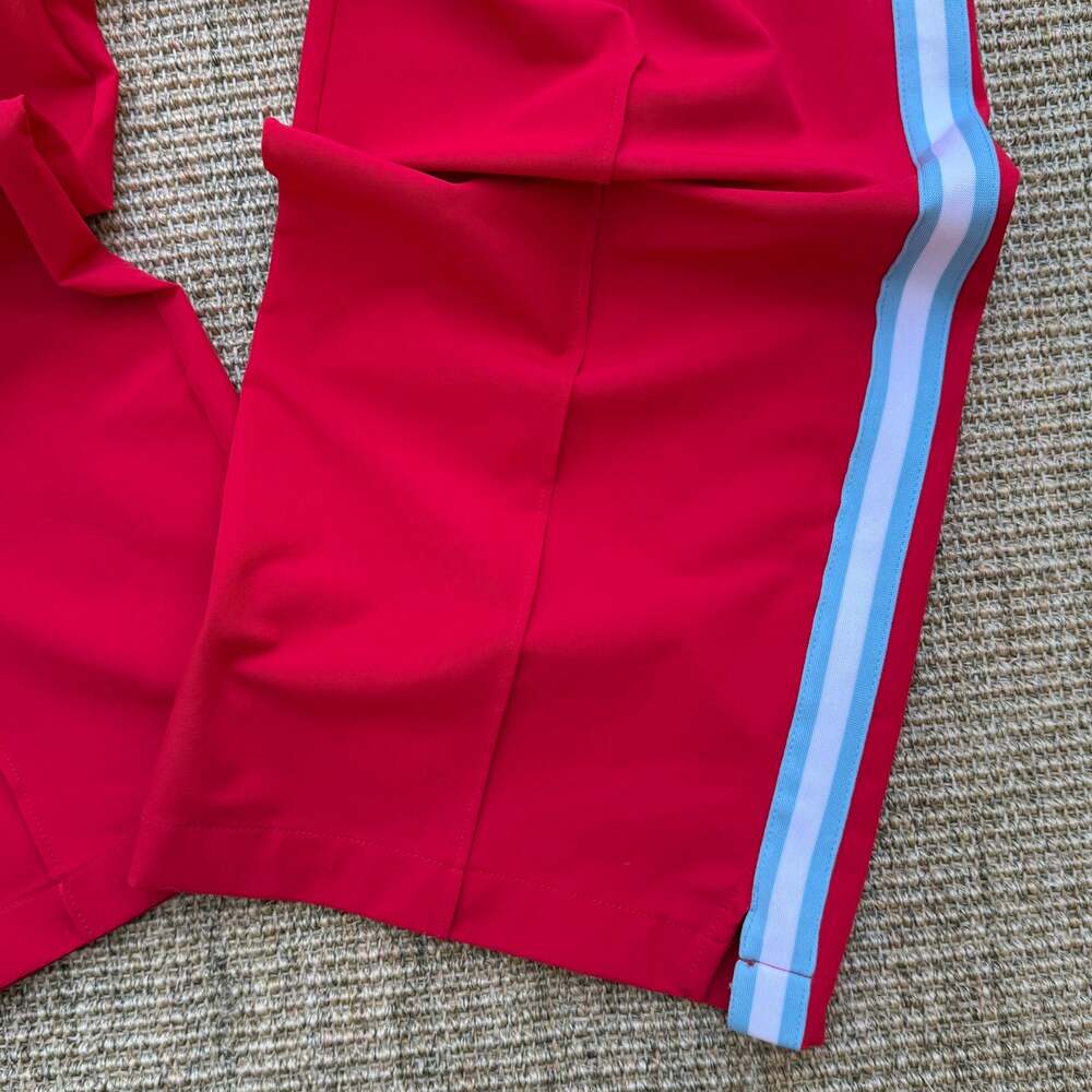 🍒 All in Motion Side Stripe Wide Leg Track Pants | Size XS | Red